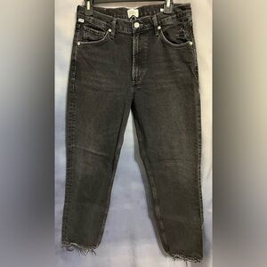 Citizens of Humanity, premium vintage black Marlee slim taper denim jeans Sz 28